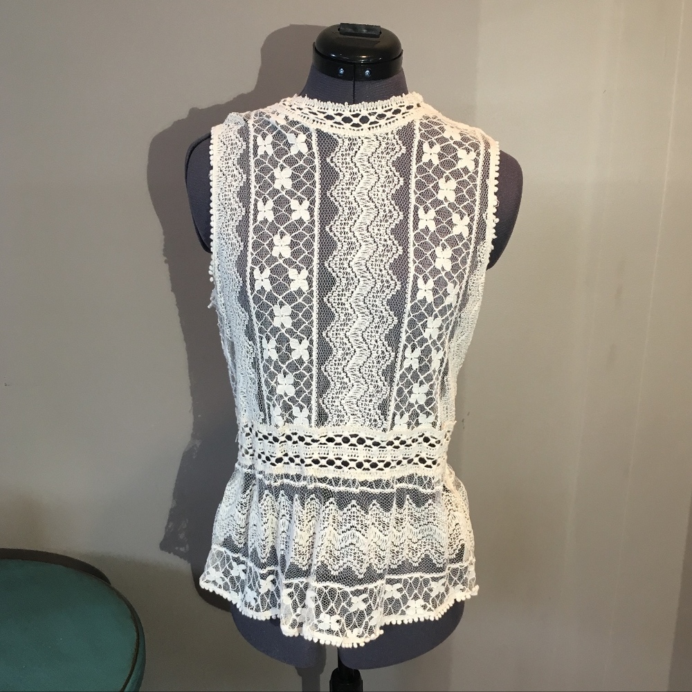 Adiva Lace Blouse NWOT!